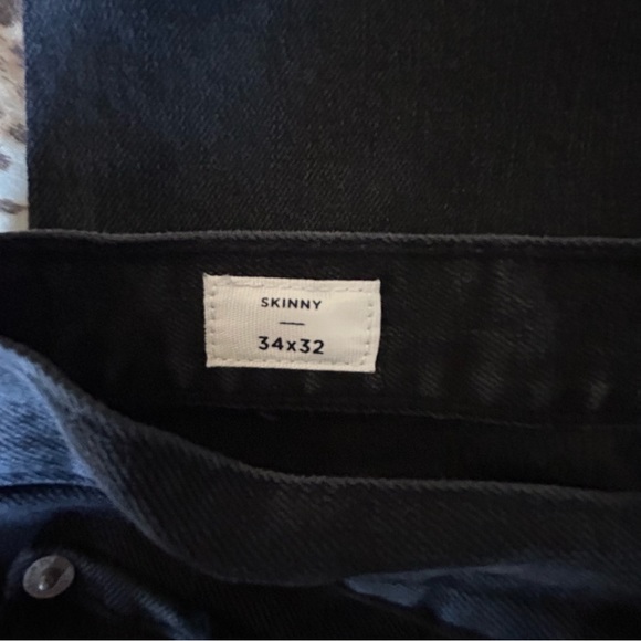 PacSun Men's Black Ripped Skinny Jeans 34x32 - Picture 3 of 5